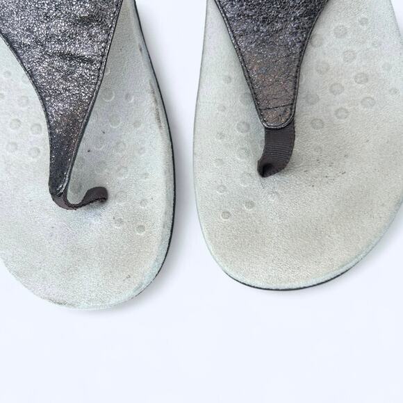 Vionic Women's Kirra Bronze Metallic Thong Sling Back Comfort Sandal size 9.5 - Picture 3 of 12